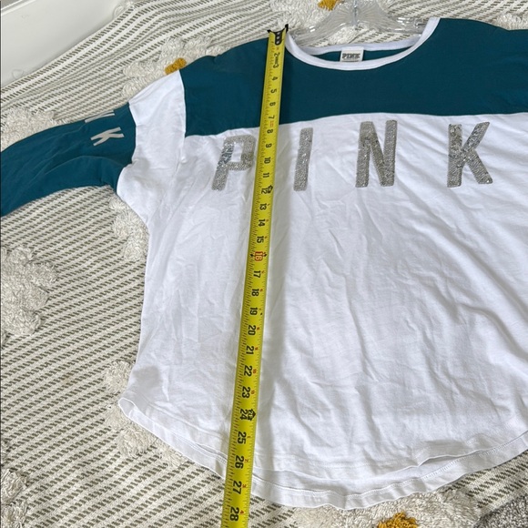 Victoria's Secret PINK Bling Sequin Graphic Women's Tee, size xs - Picture 6 of 14